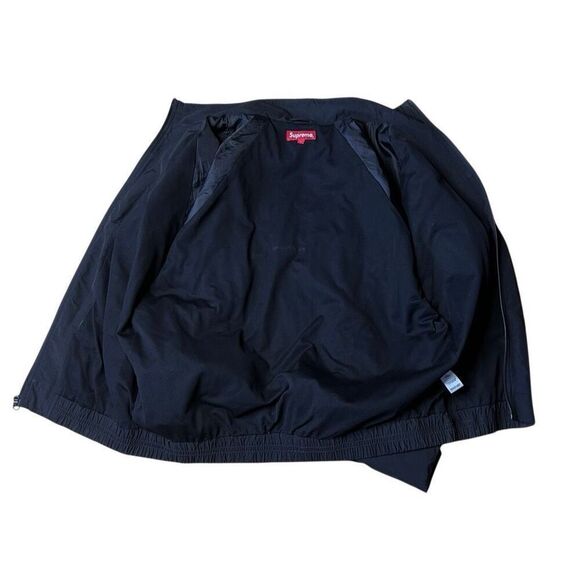 Supreme Black/Blue Teal Piping Track Jacket Large Y2K - Picture 6 of 9